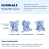 Hugimals™ Weighted Stuffed Animal - Câlins lestés calmants pour enfants, adolescents et adultes - Emory The Elephant -
