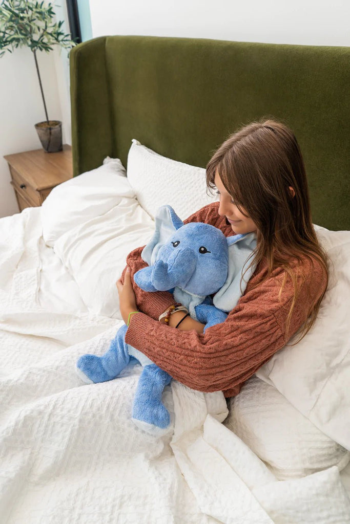 Hugimals™ Weighted Stuffed Animal - Câlins lestés calmants pour enfants, adolescents et adultes - Emory The Elephant -