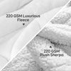 NOUVEAU ! Sherpa Polaire Couverture lestée apaisante - 15 lbs - 60'' x 80'' - Plusieurs couleurs disponibles - 60'' x 80'' BLANC  - 15 lbs -